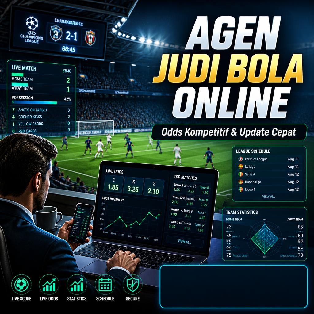 Agen Judi Bola Terpercaya dengan Pasaran Lengkap Setiap Hari